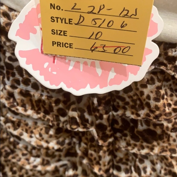NWT lipstick girls Leopard print dress size 10 - Picture 7 of 8